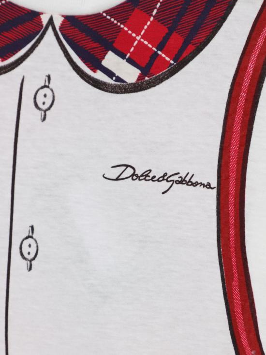 25FW [키즈] 돌체앤가바나 티셔츠 L5JTNLII7H6 HA5QO White - DOLCE & GABBANA