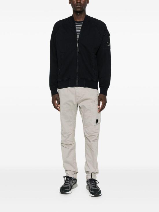 25FW 씨피 컴퍼니 다이애그널 플리스 봄버 풀집 자켓 19CMSS205A006372G 888 BLUE - C.P. COMPANY