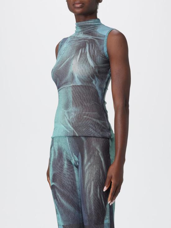 25FW 장 폴 고티에 민소매 티셔츠 TO311M004P 5557 Blue - JEAN PAUL GAULTIER