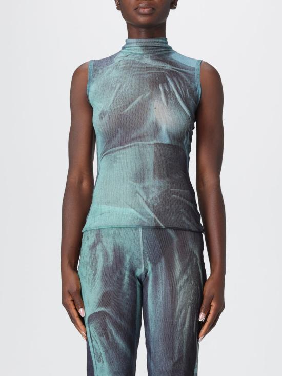 25FW 장 폴 고티에 민소매 티셔츠 TO311M004P 5557 Blue