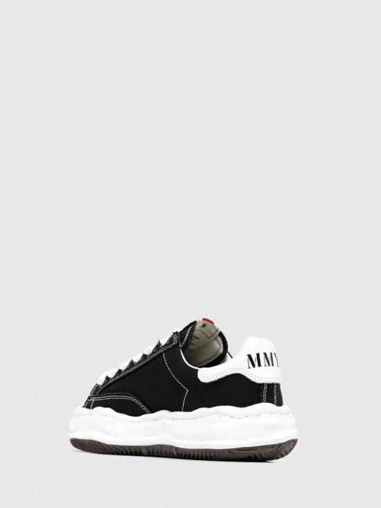 25FW 메종 미하라 야스히로 블레이키 OG 솔 캔버스 로우탑 스니커즈 A08FW735 Black - MAISON MIHARA YASUHIRO