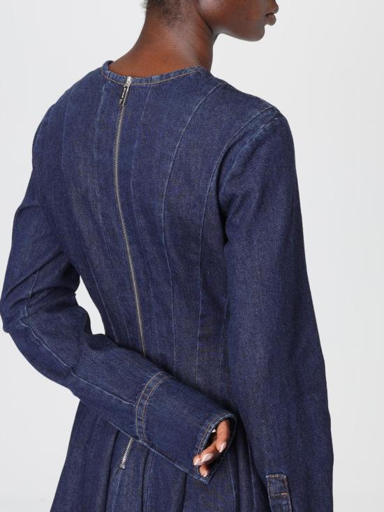 25FW 스포트막스 롱 원피스 2522226222600 001 Blue - SPORTMAX