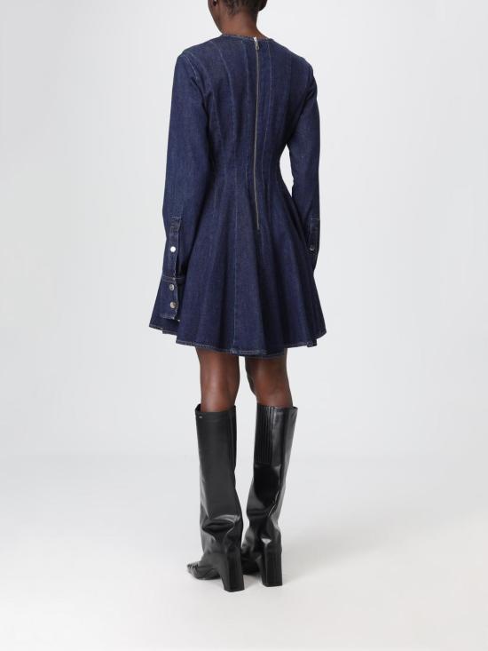 25FW 스포트막스 롱 원피스 2522226222600 001 Blue - SPORTMAX