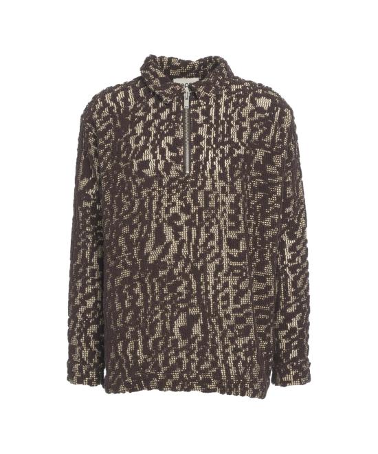 25FW OAS 집업 니트 102005 3251 DK BROWN MARRONE