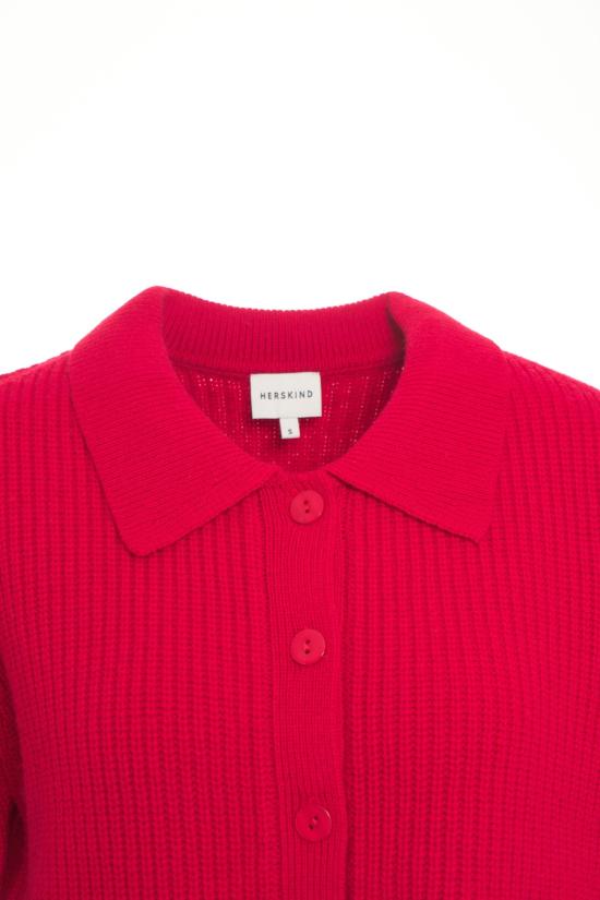 25FW 비르기테 허스카인드 폴로 티셔츠 5633974 RED ROSSO - BIRGITTE HERSKIND