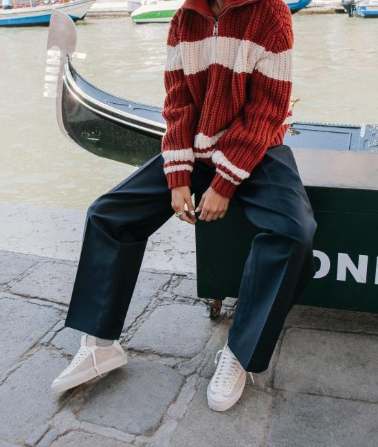 25FW AQUA ALTA VENICE 스니커즈 F5DOGE01SULBEI BEIGE WHITE - OTHER BRANDS