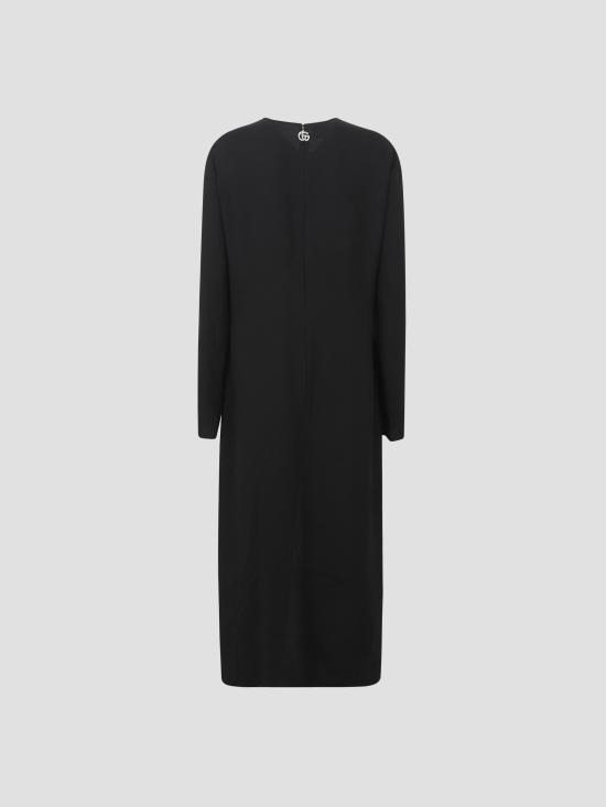 25FW 구찌 롱 슬리브 드레스 836285ZAF5Z 1000 BLACK - GUCCI