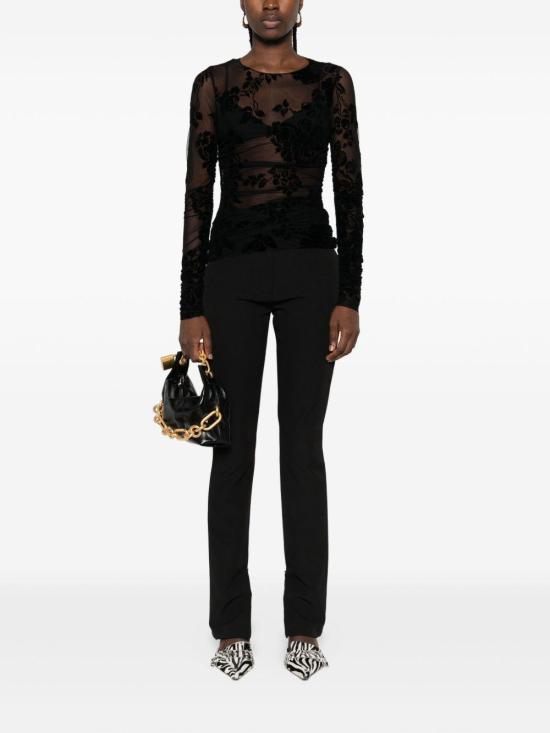 25FW 핑코 긴팔 티셔츠 105601 A2QD PUZZLE ZD0 BLACK - PINKO