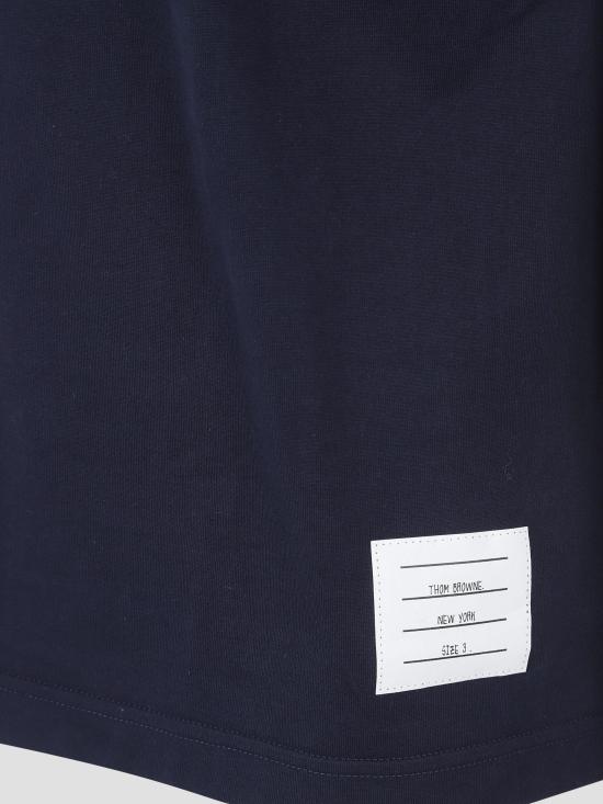 25FW 톰브라운 폴로 티셔츠 MJS288A00042 415 BLUE - THOM BROWNE