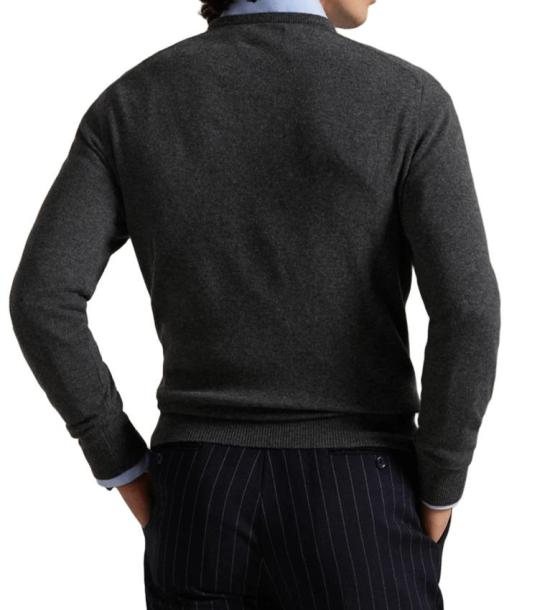 25FW 폴로 랄프로렌 긴팔 티셔츠 710974148 004 GREY - POLO RALPH LAUREN