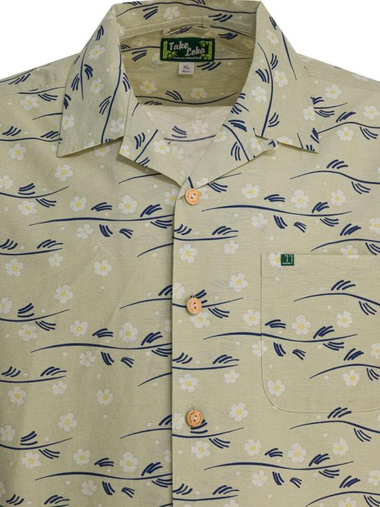 25FW 몽벨 반팔 셔츠 2104805 TAKE LOHA M S WATER BUTTERCUP 1 BEIGE - MONTBELL