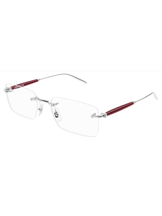 25FW 몽블랑 안경 MB0411O 003 SILVER SILVER TRANSPA METALLIC - MONTBLANC
