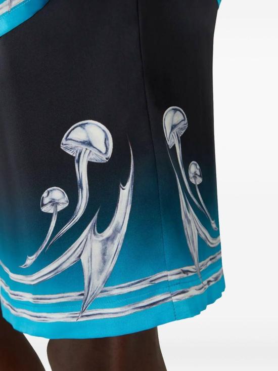 25FW 카사블랑카 숏팬츠 MAW25TR012 04 BLACK - CASABLANCA