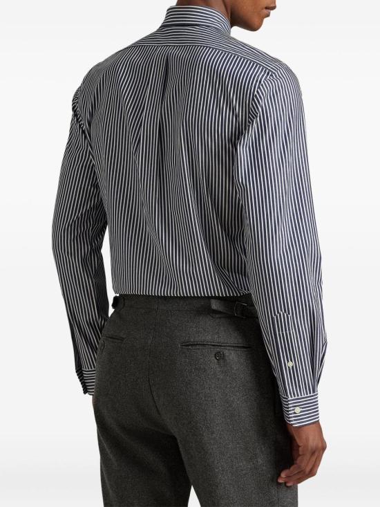 25FW 폴로 랄프로렌 긴팔 셔츠 710929346 022 BLU NAVY E BIANCO - POLO RALPH LAUREN