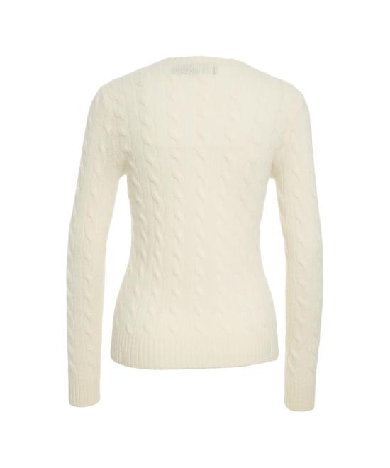 25FW 폴로 랄프로렌 폴로 자수 케이블 니트 스웨터  211 971865 001 CREAM BIANCO - POLO RALPH LAUREN