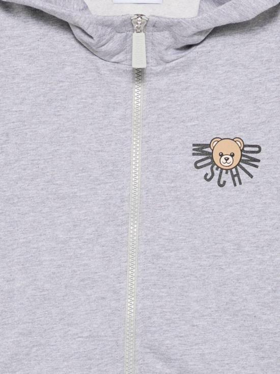 25FW [키즈] 모스키노 트레이닝 상의 HUF09E LCA40 60901 GREY - MOSCHINO