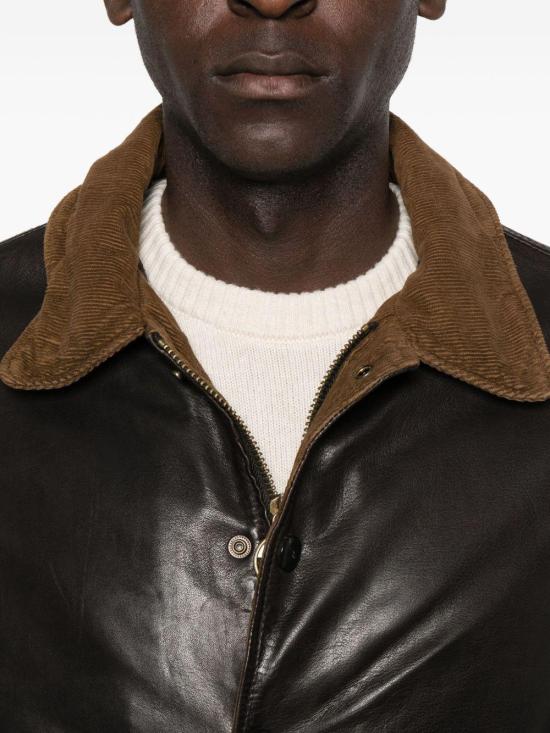 25FW THE JACK AND JACKIE LEATHERS 가죽 자켓 OTTAVIANO 06 BROWN - OTHER BRANDS