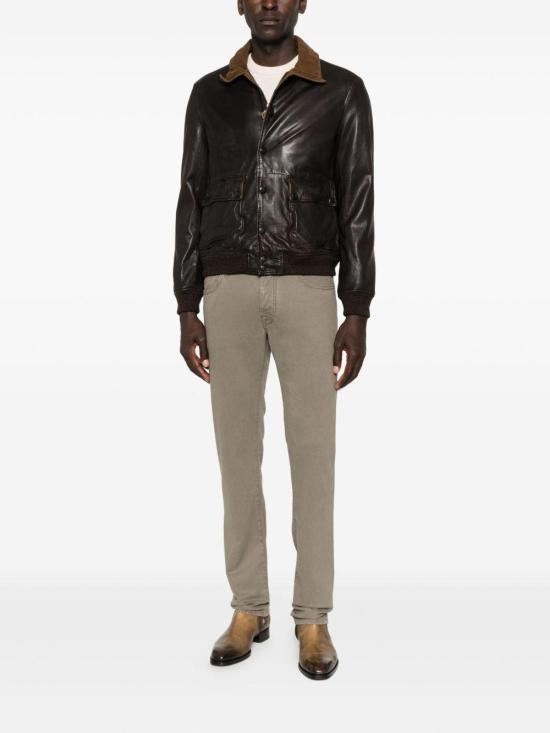 25FW THE JACK AND JACKIE LEATHERS 가죽 자켓 OTTAVIANO 06 BROWN - OTHER BRANDS