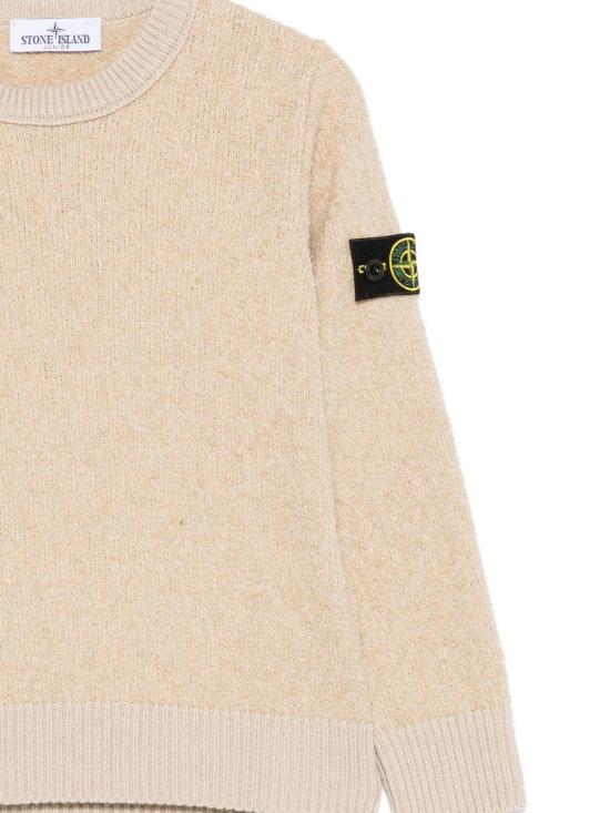25FW [키즈] 스톤 아일랜드 캐시미어 니트 K2S165100007 S00M6 V0M95 BEIGE - STONE ISLAND