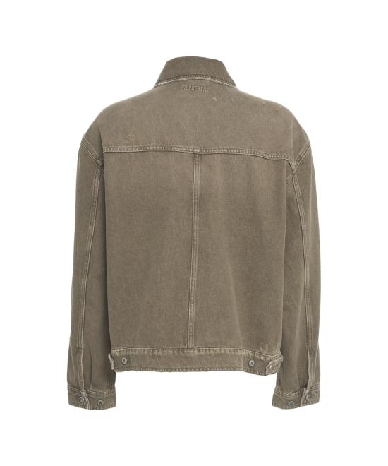 25FW 리프레젠트 데님 자켓 100336 COLLARED WASHED OLIVE VERDE - REPRESENT