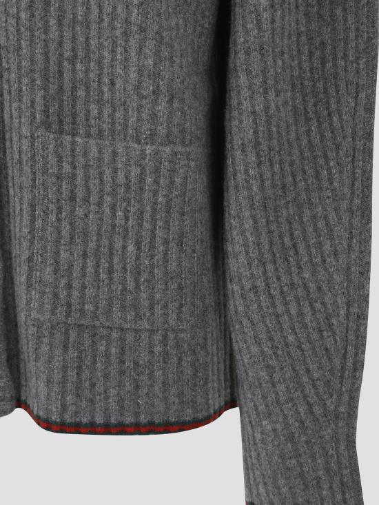 25FW 구찌 리브 펠터드 월 가디건 835979XKEX6 1073 GREY - GUCCI