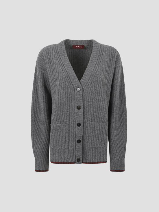 25FW 구찌 리브 펠터드 월 가디건 835979XKEX6 1073 GREY