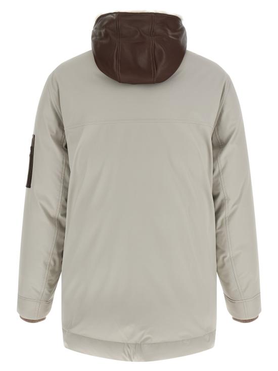 25FW 브루넬로 쿠치넬리 스트레치 본딩 나일론 다운 패디드 파카 MV4061627CRM33 - BRUNELLO CUCINELLI