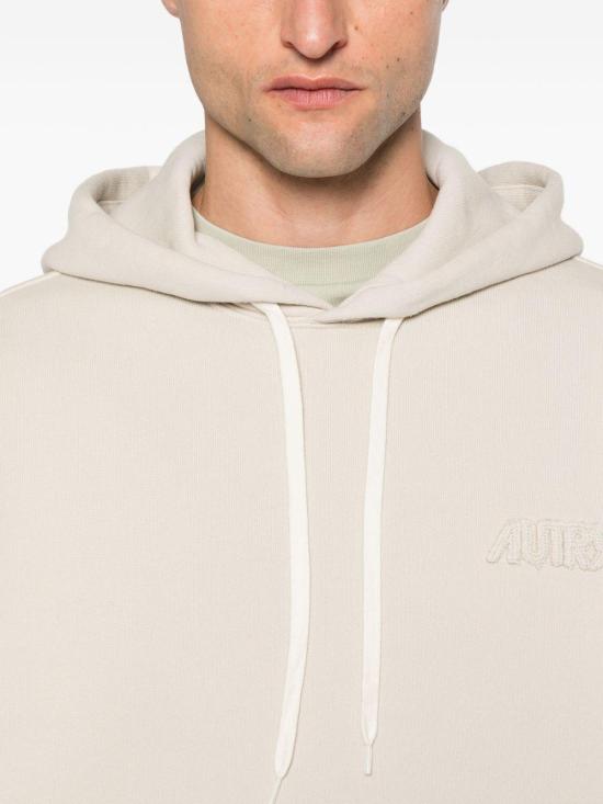 25FW 오트리 로고 후드 티셔츠 HOPM M1 HP BEIGE - AUTRY
