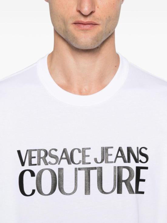 25FW 베르사체 폴로 티셔츠 79GAHE05 CJ00E 003 WHITE - VERSACE