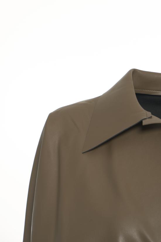 25FW 노마카말리 바디수트 티셔츠 ST325 BLV183 867 BARK MARRONE - NORMA KAMALI