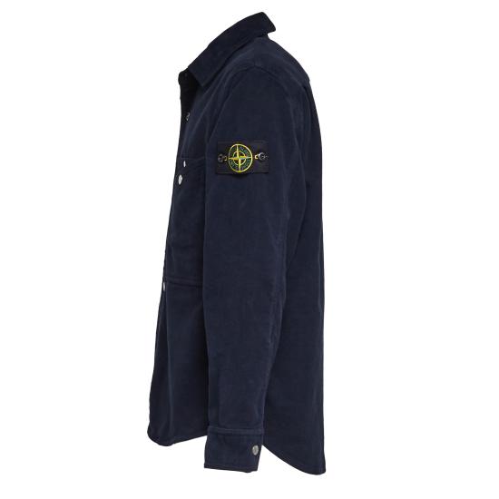 25FW 스톤 아일랜드 코튼 몰스킨 TC 컴포트 핏 오버셔츠 K2S151200019 S0228 V0020 BLU - STONE ISLAND