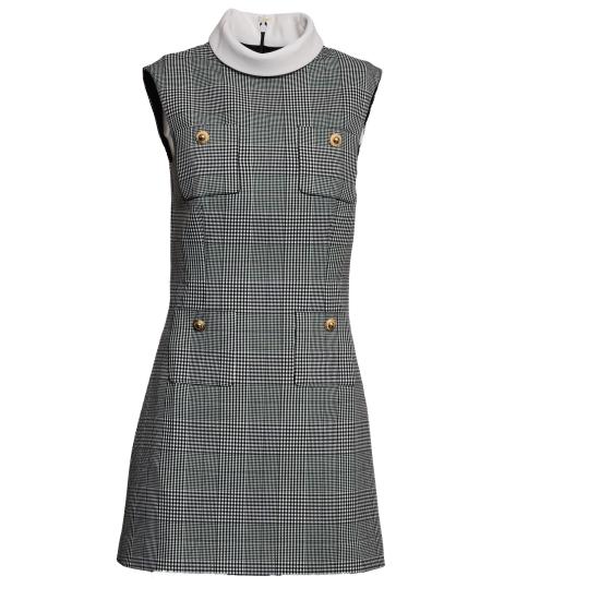 25FW 셀프 포트레이트 숏 원피스 PF25016SBW BW MULTICOLORE