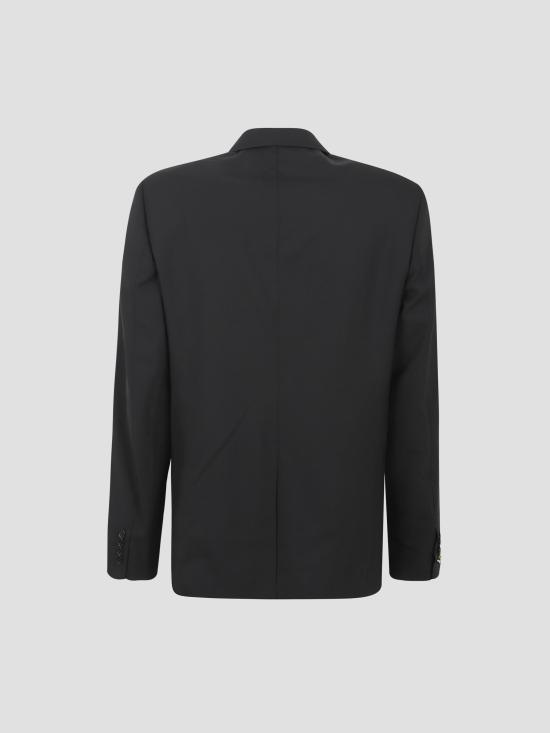 25FW 구찌 슬림핏 울 투 버튼 노치 라펠 수트 827026Z7AOX 1000 BLACK - GUCCI