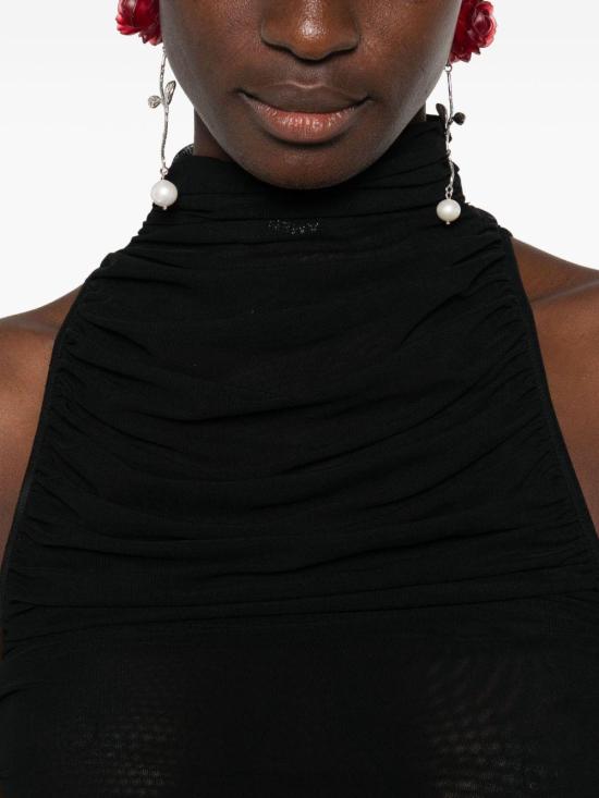 25FW 아멘쿠튀르 롱 원피스 AMW25510 009 BLACK - AMEN COUTURE