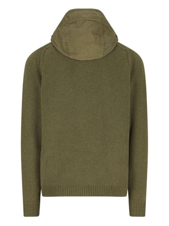 25FW 씨피 컴퍼니 램스울 믹스드 익스플로러 스웨터  19CMKN245A110149M 652 GREEN - C.P. COMPANY