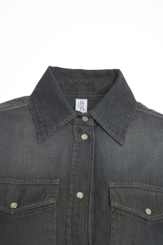 25FW 리우조 데님 셔츠 UF5168D4851 87459 DENIM BLACK NERO - LIU JO