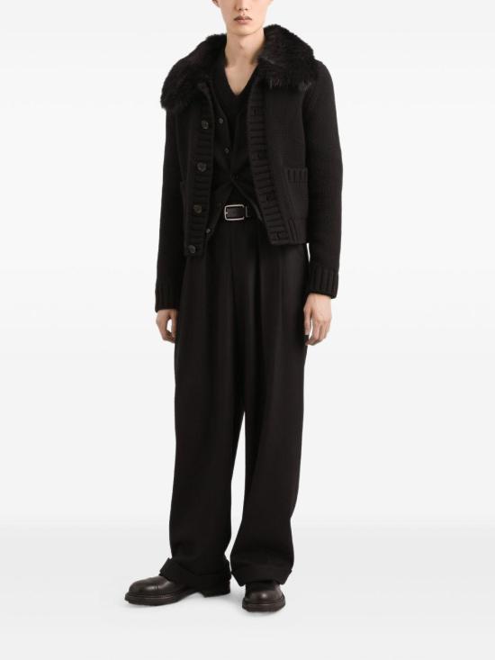 25FW 돌체앤가바나 스트레이트 팬츠 GP16HTHU2A8 N0000 BLACK - DOLCE & GABBANA