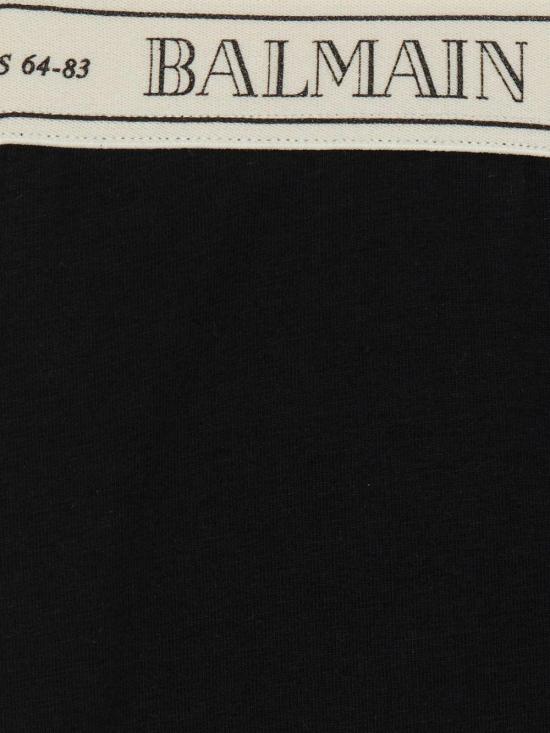 25FW [키즈] 발망 스트레이트 팬츠 BX6A50 Z3277 930AV NERO E AVORIO - BALMAIN