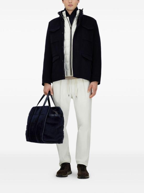 25FW 에르노 울 캐시미어 & 에코에이지 필드 자켓 FI000128U33318 9200 BLUE - HERNO