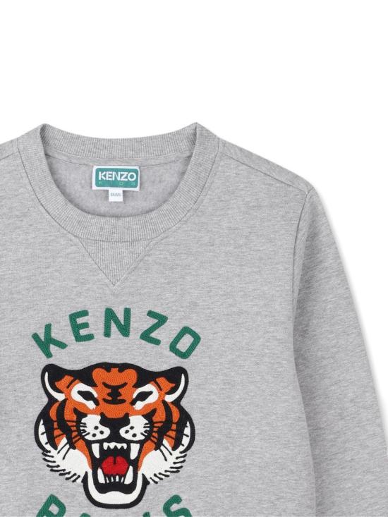 25FW [키즈] 겐조 니트/스웻셔츠 K61509 A55 GREY - KENZO
