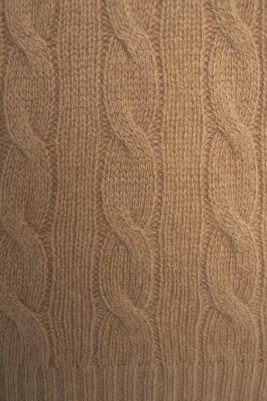 25FW 폴로 랄프로렌 케이블 폴로 니트 211 972132 002 CAMEL BEIGE - POLO RALPH LAUREN