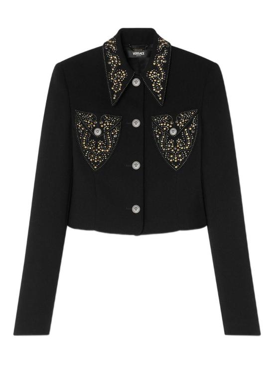 25FW 베르사체 자켓 10213191A12789 1B000 BLACK