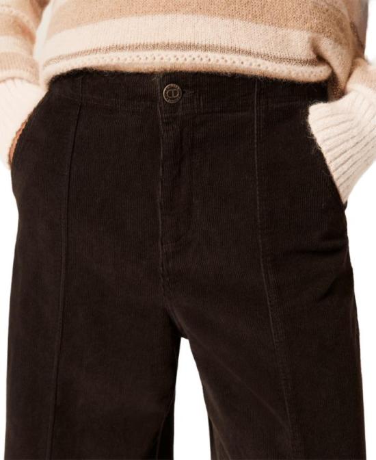 25FW 트윈셋 스트레이트 팬츠 252TT2180 11054 BLACK CHOCOLATE - TWINSET