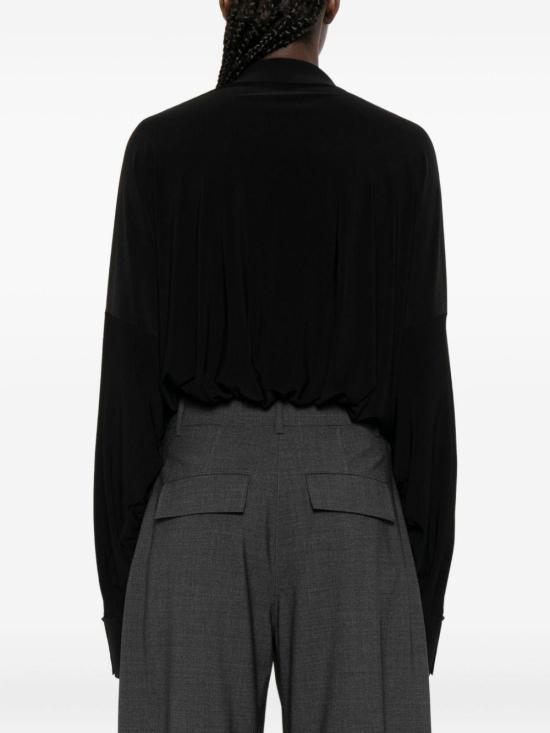 25FW 노마카말리 바디수트 티셔츠 KK321BPL183001 BLACK - NORMA KAMALI