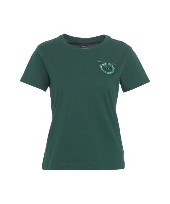 25FW 핑코 반팔 티셔츠 103320 A2RN X79 VERDE