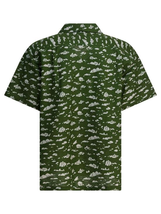 25FW 몽벨 반팔 셔츠 2104728 TAKE LOHA M S IWA 2 GREEN - MONTBELL