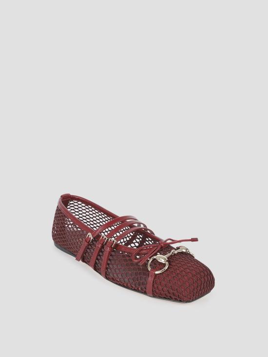 25FW 구찌 홀스빗 플랫 슈즈 홀스빗  835077FAEQZ 6207 RED - GUCCI