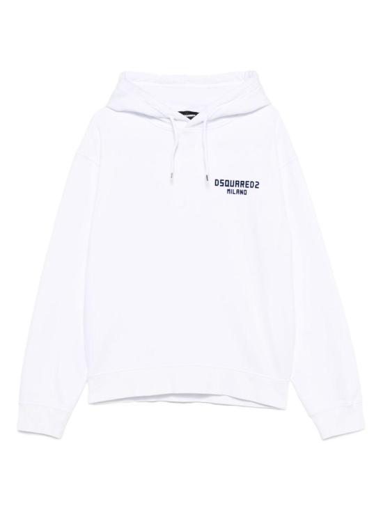 25FW 디스퀘어드2 긴팔 티셔츠 S74GU0890 D25015 965 BIANCO E BLU NAVY