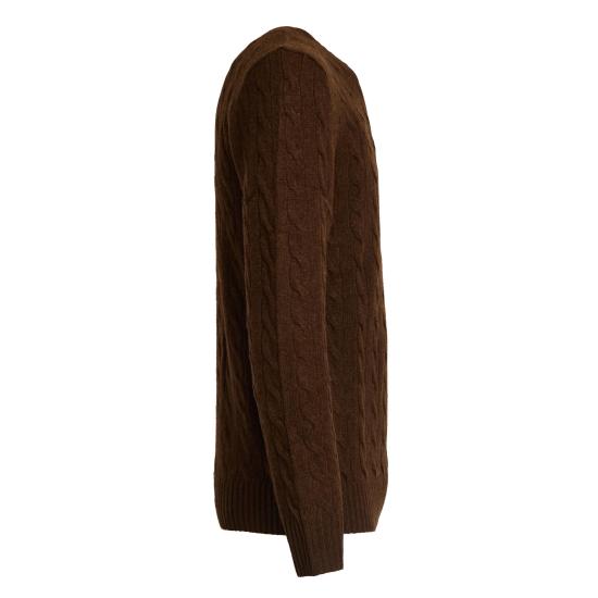 25FW 폴로 랄프로렌 케이블 니트 스웨터 710876762029 029 MARRONE - POLO RALPH LAUREN