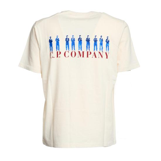 25FW 씨피 컴퍼니 폴로 티셔츠 19CMTS214A 110094W 402 BEIGE - C.P. COMPANY